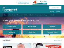 Tablet Screenshot of changeboard.com